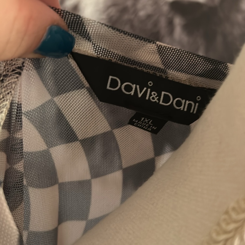 Davi And Dani Mesh Layering Top - image 3